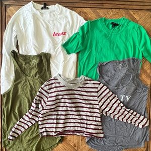 Womens Tops lot of 5 pcs XXS Xs S